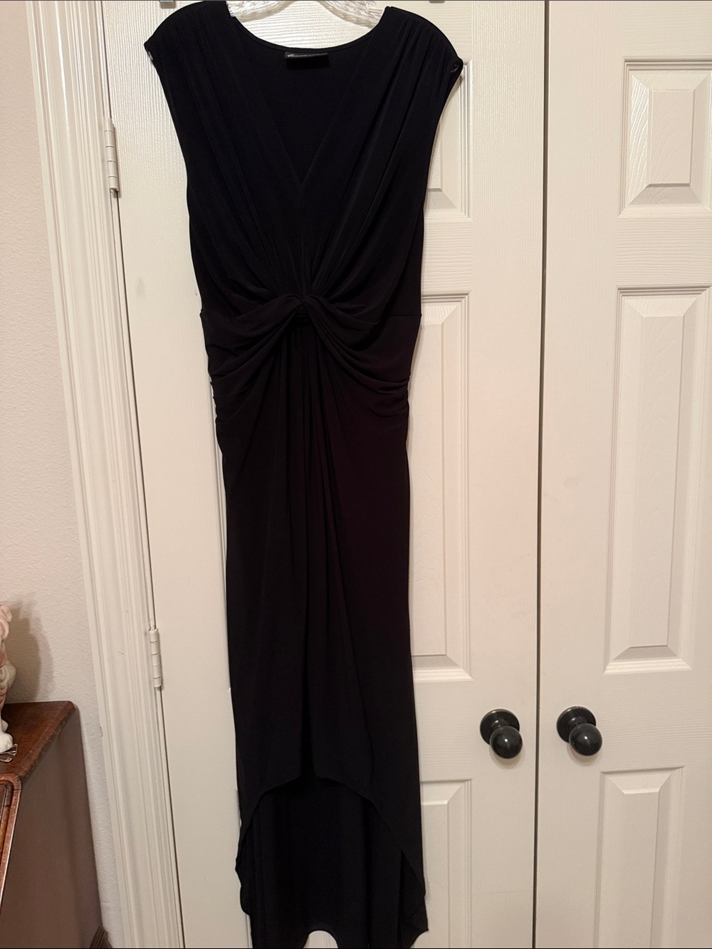 Black Twist-Front Sleeveless Women’s Dress XL